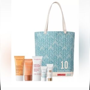 New Clarins 6 Piece Skincare Travel Gift Set